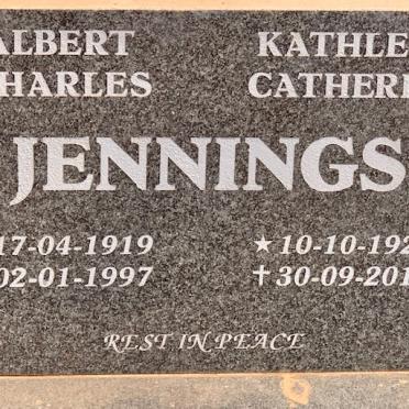 JENNINGS Albert Charles 1919-1997 &amp; Kathleen Catherine 1922-2010