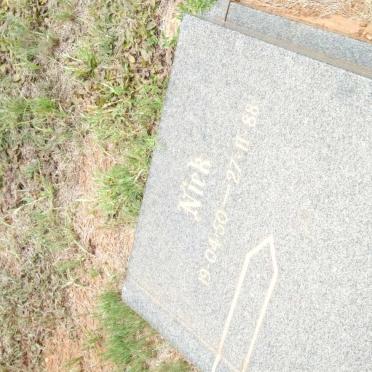 NIEKERK Niek, van 1950-1988