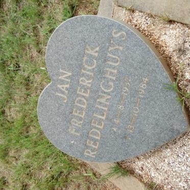 REDELINGHUYS Jan Frederick 1937-1984