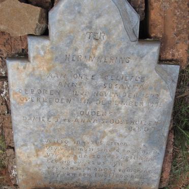 OOSTHUIZEN Anna Susanna 1872-1874