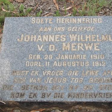 MERWE Johannes Wilhelmus, v.d. 1910-1912