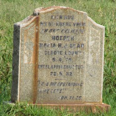 BEAN Maria H.J. nee LOUW 1879-1932