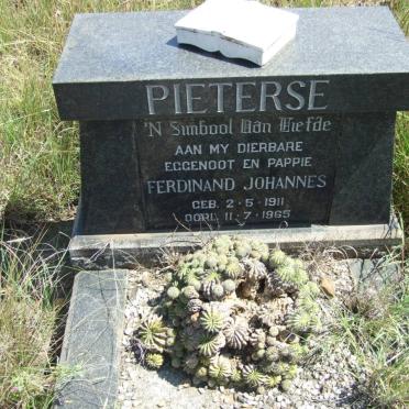 PIETERSE Ferdinand Johannes 1911-1965