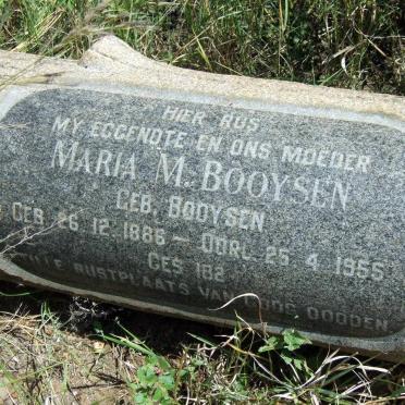 BOOYSEN Barend Nicolaas 1883-1965 &amp; Maria M. BOOYSEN 1886-1955  