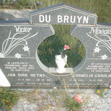 BRUYN Jan Dirk Heyns, du 1912-1997 &amp; Cornelia Carolina 1915-1996