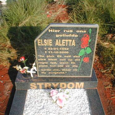 STRYDOM Elsie Aletta 1952-2000