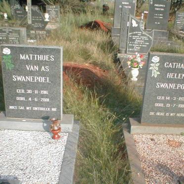 SWANEPOEL Mattheus van As 1916-2001 &amp; Catharina Helena 1922-1983