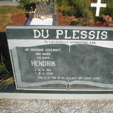 PLESSIS Hendrik, du 1919-2000