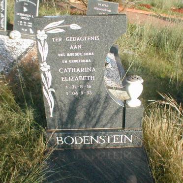 BODENSTEIN Catharina Elizabeth 1931-2004