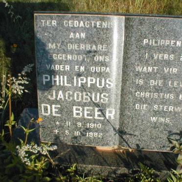 BEER Philippus Jacobus, de 1910-1982