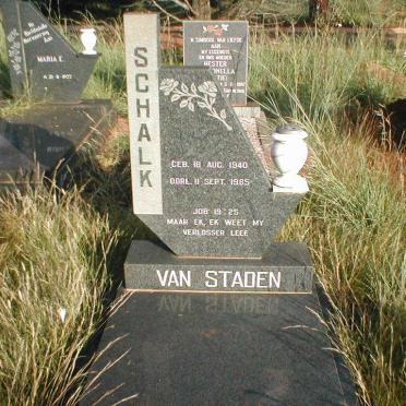 STADEN Schalk, van 1940-1985