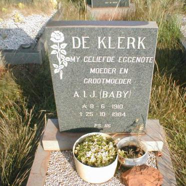 KLERK A.I.J., de 1910-1984