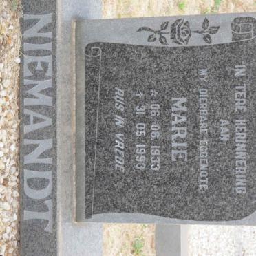 NIEMANDT Marie 1933-1993