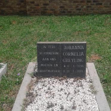 GREYLING Johanna Cornelia 1896-1974