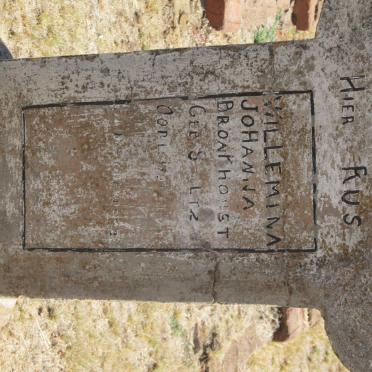 BRONKHORST Willemina Johanna nee STOLTZ 