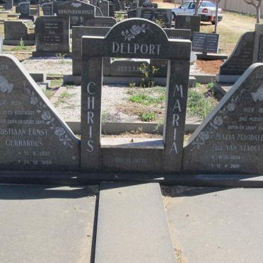 DELPORT Christiaan Ernst Gerhardus 1920-1990 &amp; Maria Magdalena VAN STADEN 1924-2001