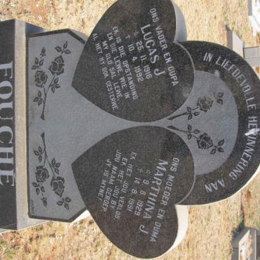FOUCHE Lucas J. 1916-1992 &amp; Marthina J. 1929-1991