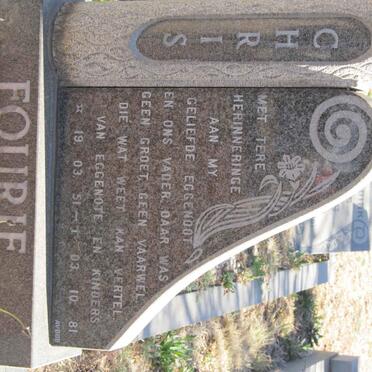 FOURIE Chris 1951-1981