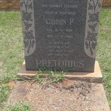 PRETORIUS Gideon P. 1894-1960