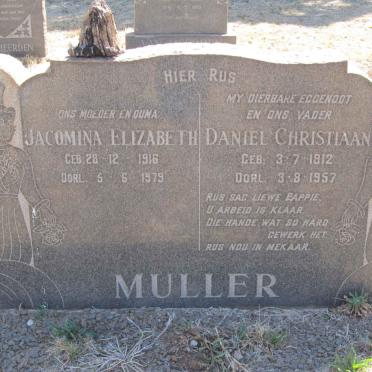 MULLER Daniel Christiaan 1912-1957 &amp; Jacomina Elizabeth 1916-1979