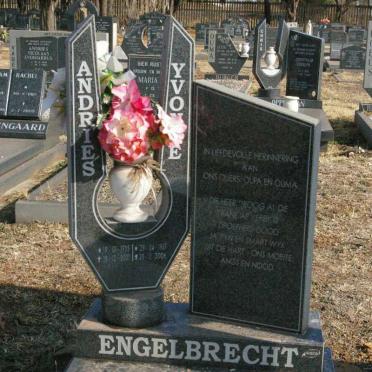 ENGELBRECHT Andries 1935-2001 &amp; Yvonne 1937-2006