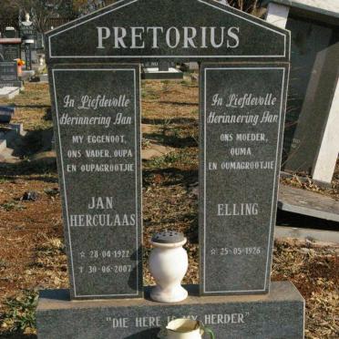 PRETORIUS Jan Herculaas 1922-2007 &amp; Elling 1926-