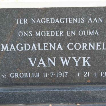 WYK Magdalena Cornelia,  van 1917-1999