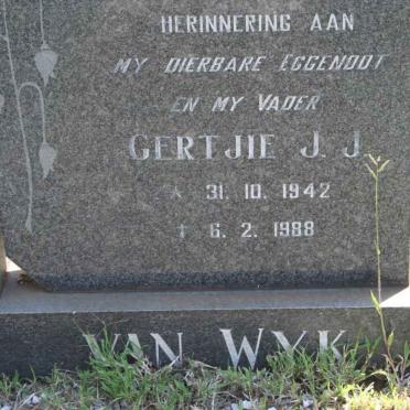 WYK Gertjie J.J., van 1942-1988