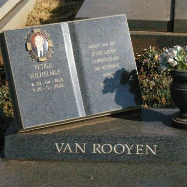 ROOYEN Petrus Wilhelmus, van 1928-2002