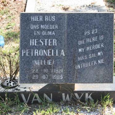 WYK Hester Petronella, van 1921-1989