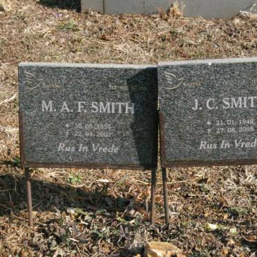 SMITH J.C. 1949-2005 &amp; M.A.F. 1955-2002