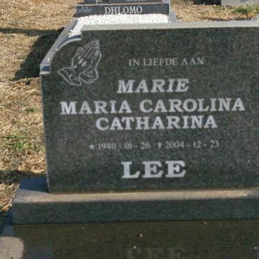 LEE Maria Carolina Catharina 1940-2004