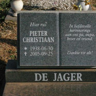 JAGER Pieter Christiaan, de 1938-2005