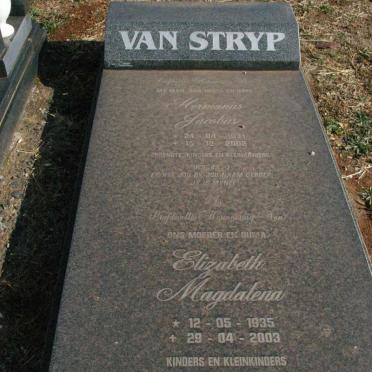 STRYP Hermanus Jacobus, van 1931-2002 &amp; Elizabeth Magdalena 1935-2003