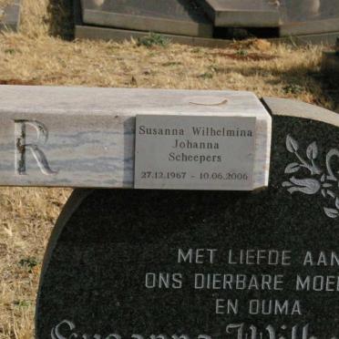 SCHEEPERS Susanna Wilhelmina Johanna 1967-2006