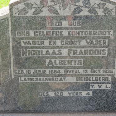 ALBERTS Nicolaas Francois 1864-1935
