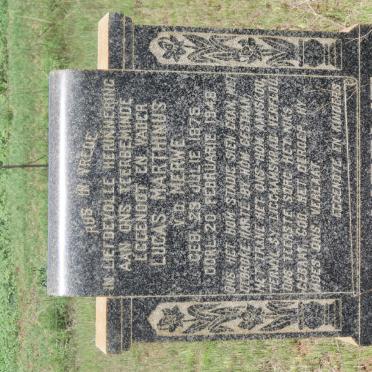 MERWE Lucas Marthinus, v.d. 1875-1948