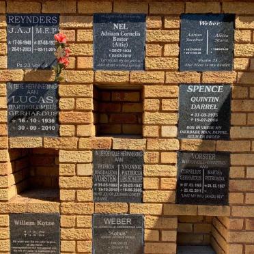 8. NG Gemeente Nigel-Suid Gedenkmuur