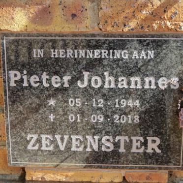 ZEVENSTER Pieter Johannes 1944-2018