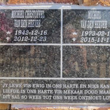 HEEVER Michiel Christoffel, van den 1942-2012 :: HEEVER Michiel, van den 1973-2015