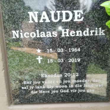 NAUDE Nicolaas Hendrik 1964-2019