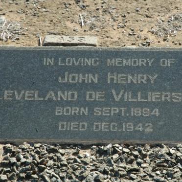 BELL John Henry Cleveland de Villiers 1894-1942