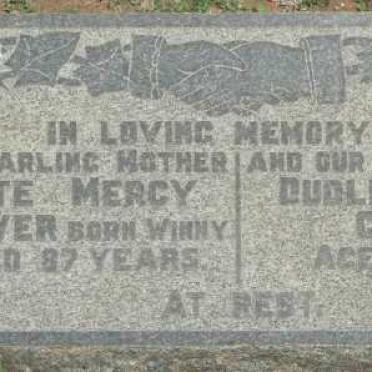 CLEAVER Kate Mercy nee WINNY :: CLEAVER Dudley Travers