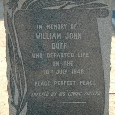 DUFF William John  -1946