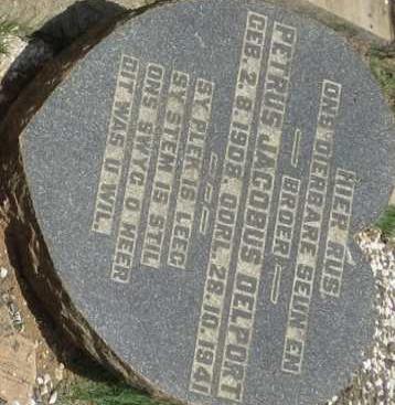 DELPORT Petrus Jacobus 1908-1941