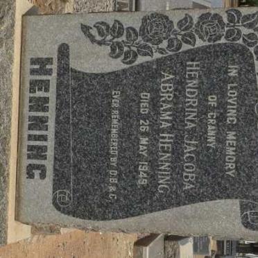 HENNING Hendrina Jacoba Abrama -1949