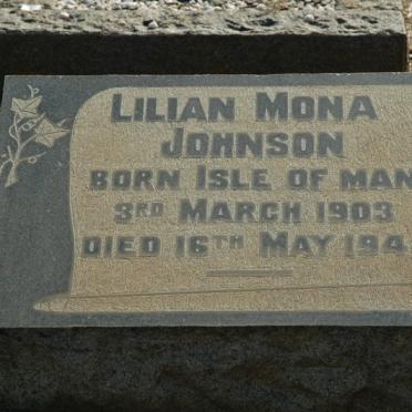 JOHNSON Lilian Mona 1903--1944