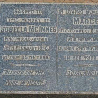 McINNES Isobella -1946 :: McINNES Marg -1945