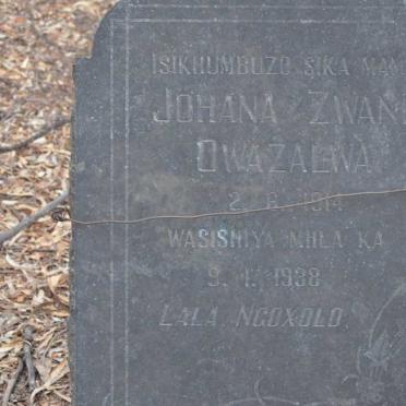 OWAZALWA Johana Zwane 1914-1938
