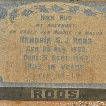 ROOS Hendrik S.J. 1883-1947